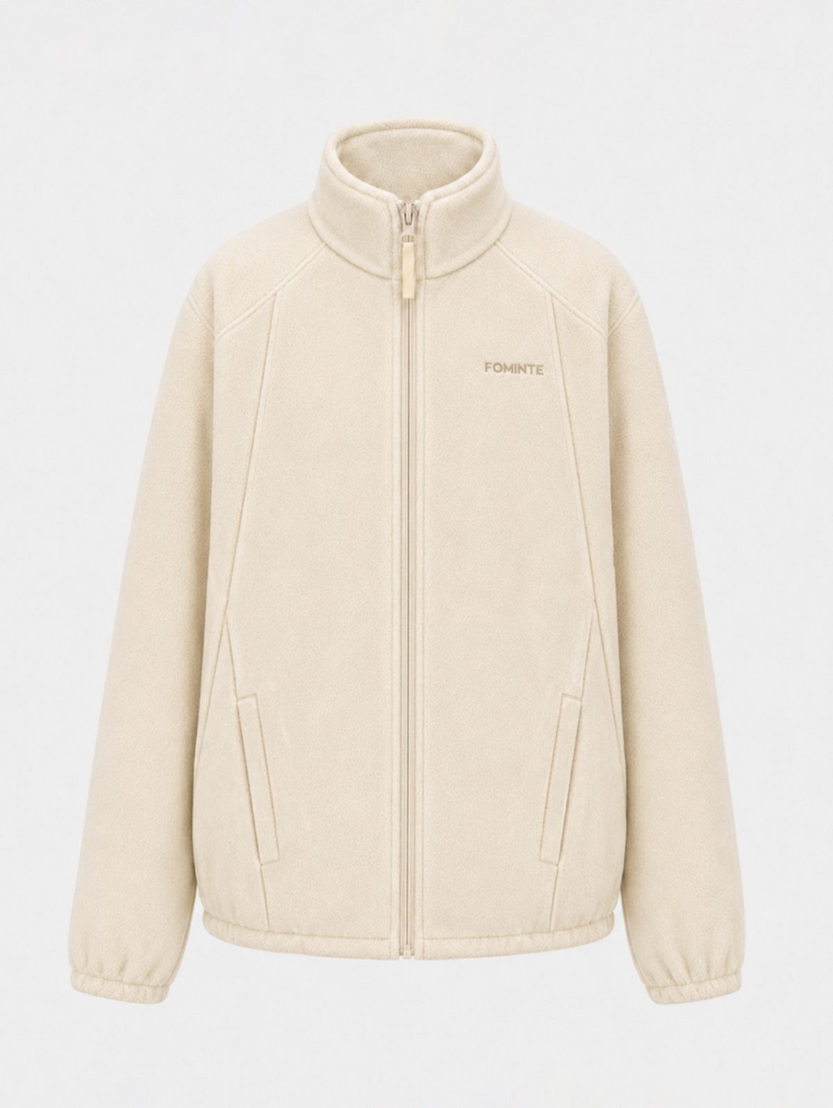 Chaqueta polar blanco crema