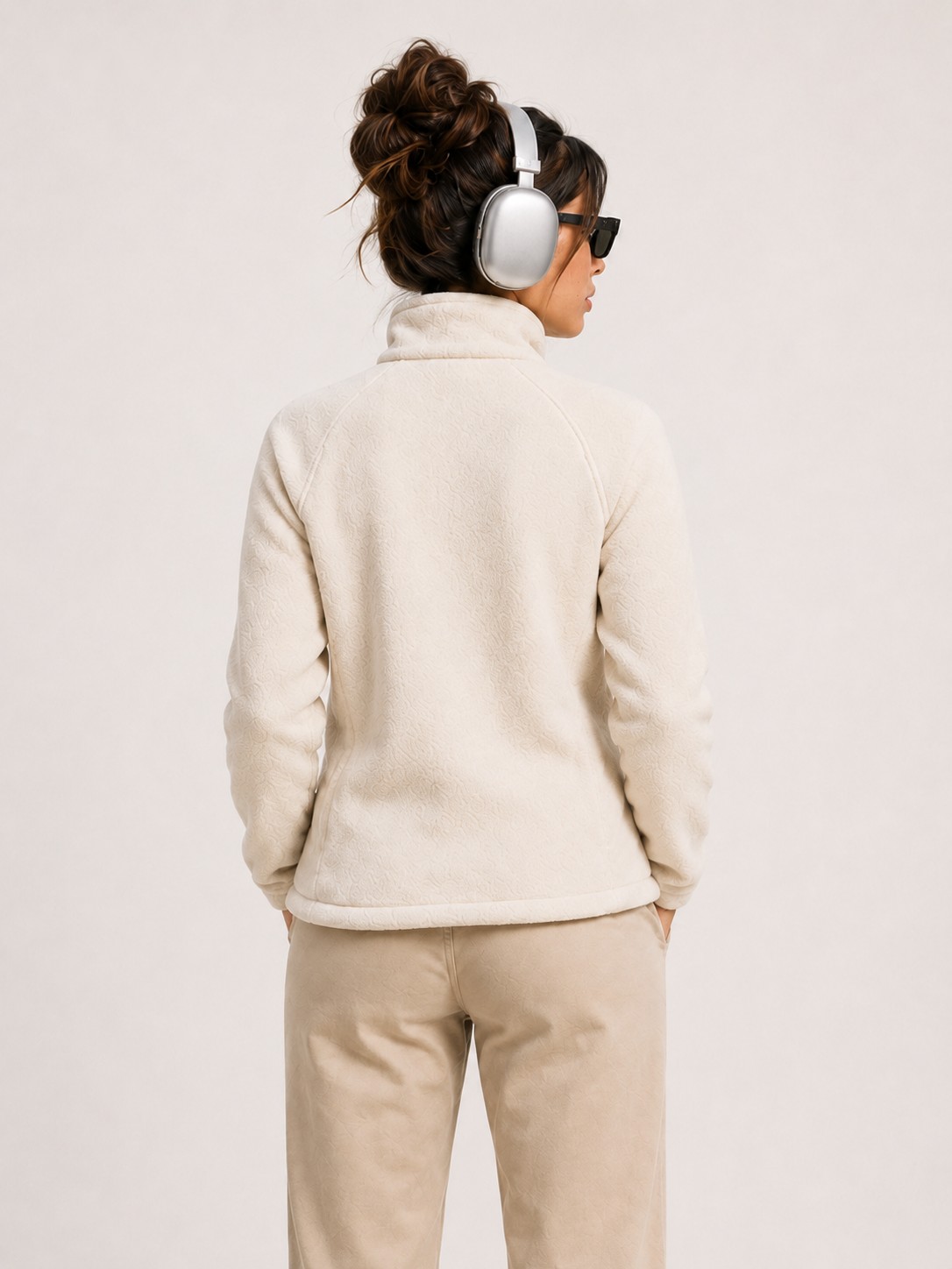 Chaqueta polar blanco crema, imagen 6