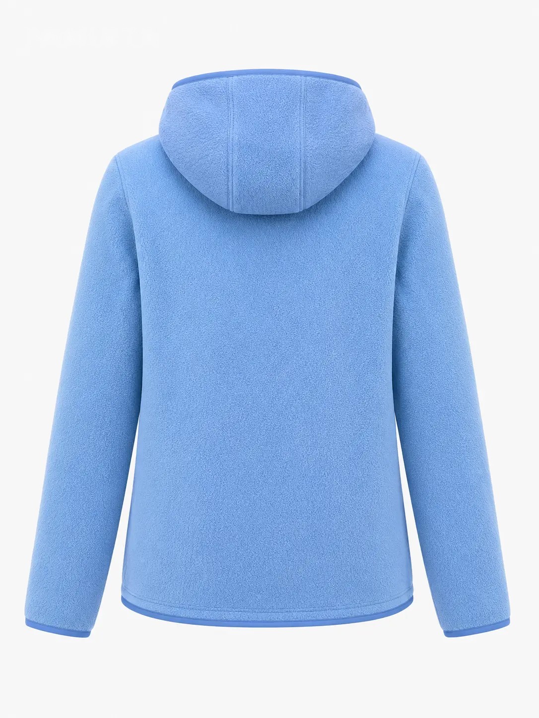 Chaqueta polar con capucha azul, imagen 3