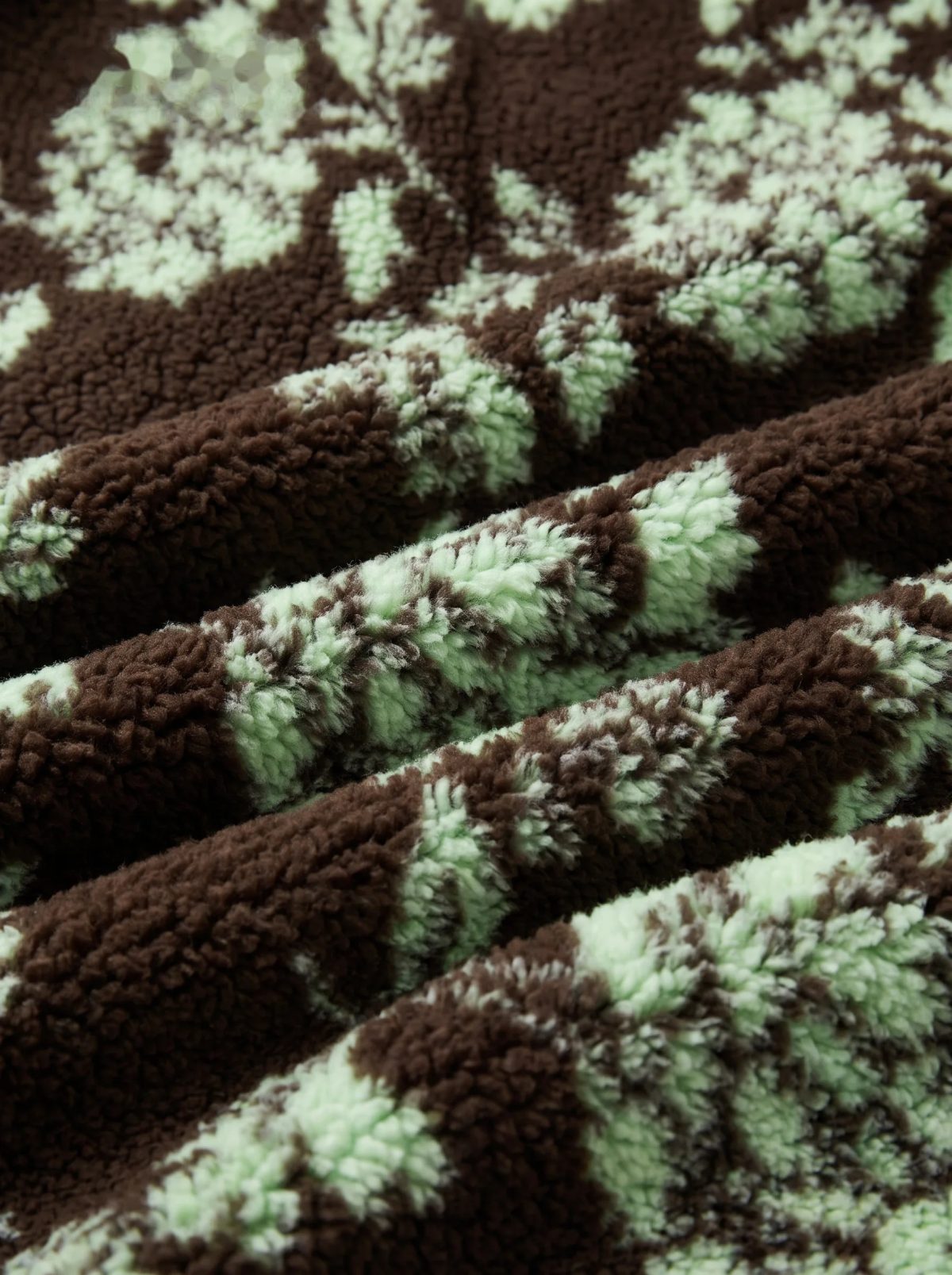 Chaqueta polar con capucha botánica verde oscuro, imagen 5