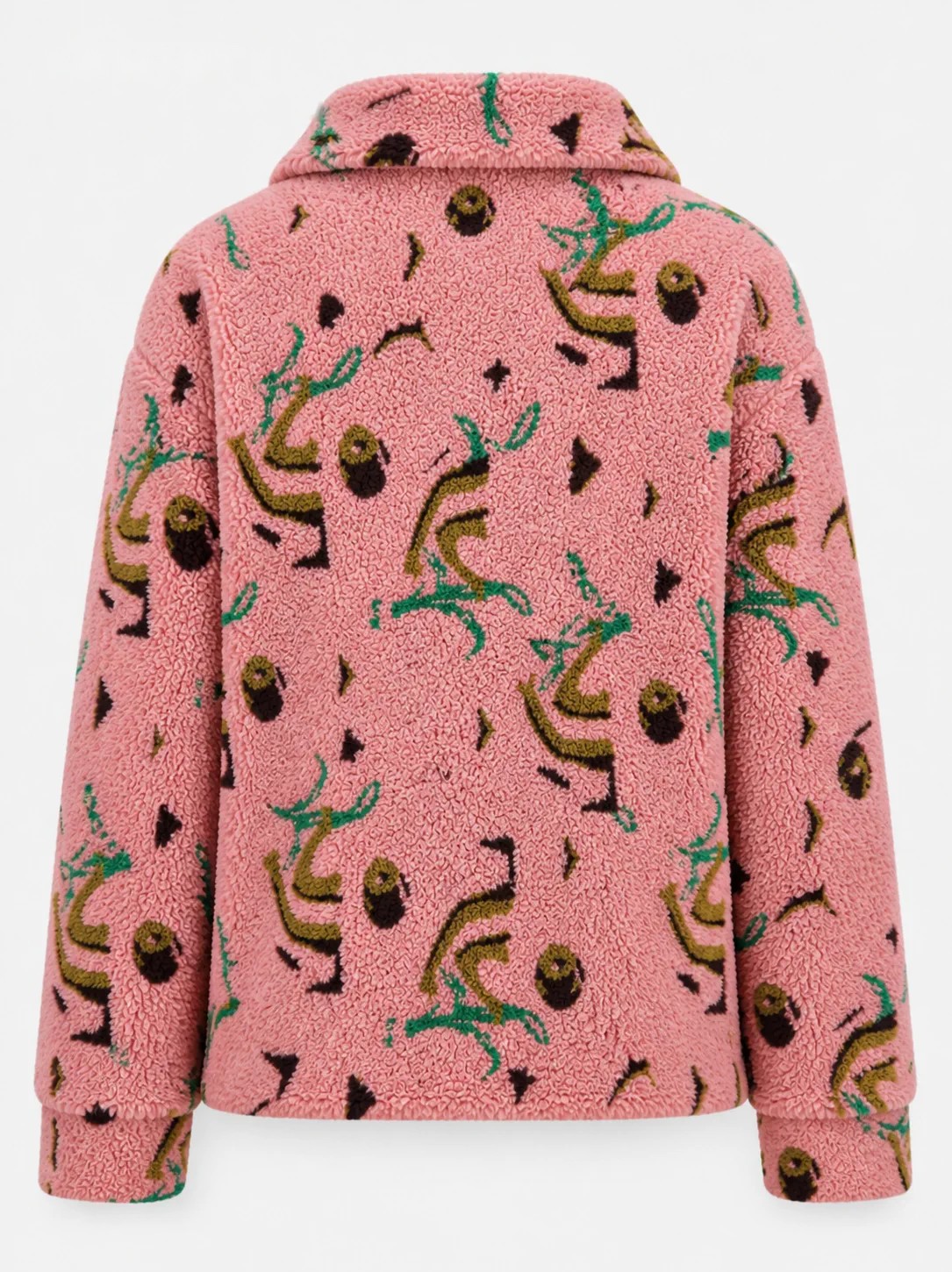 Chaqueta polar con capucha floral rosa, imagen 3