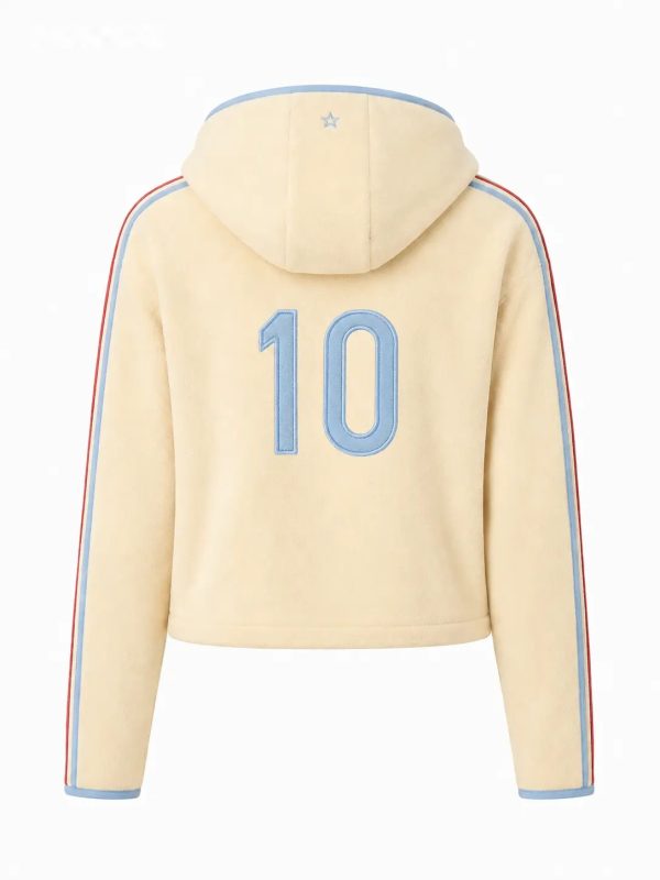 Chaqueta polar con capucha lisa · número 10