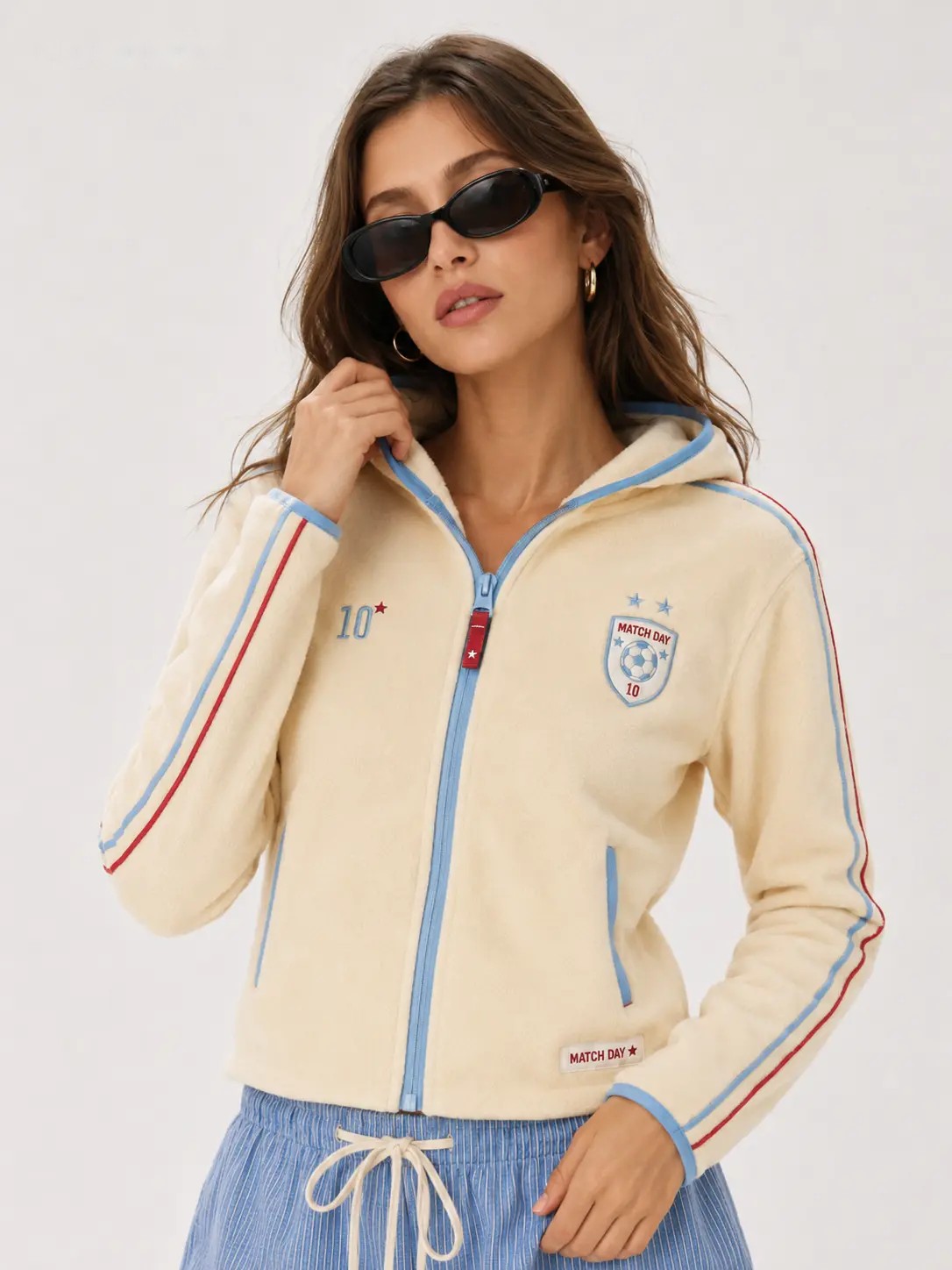 Chaqueta polar con capucha lisa · número 10, imagen 2