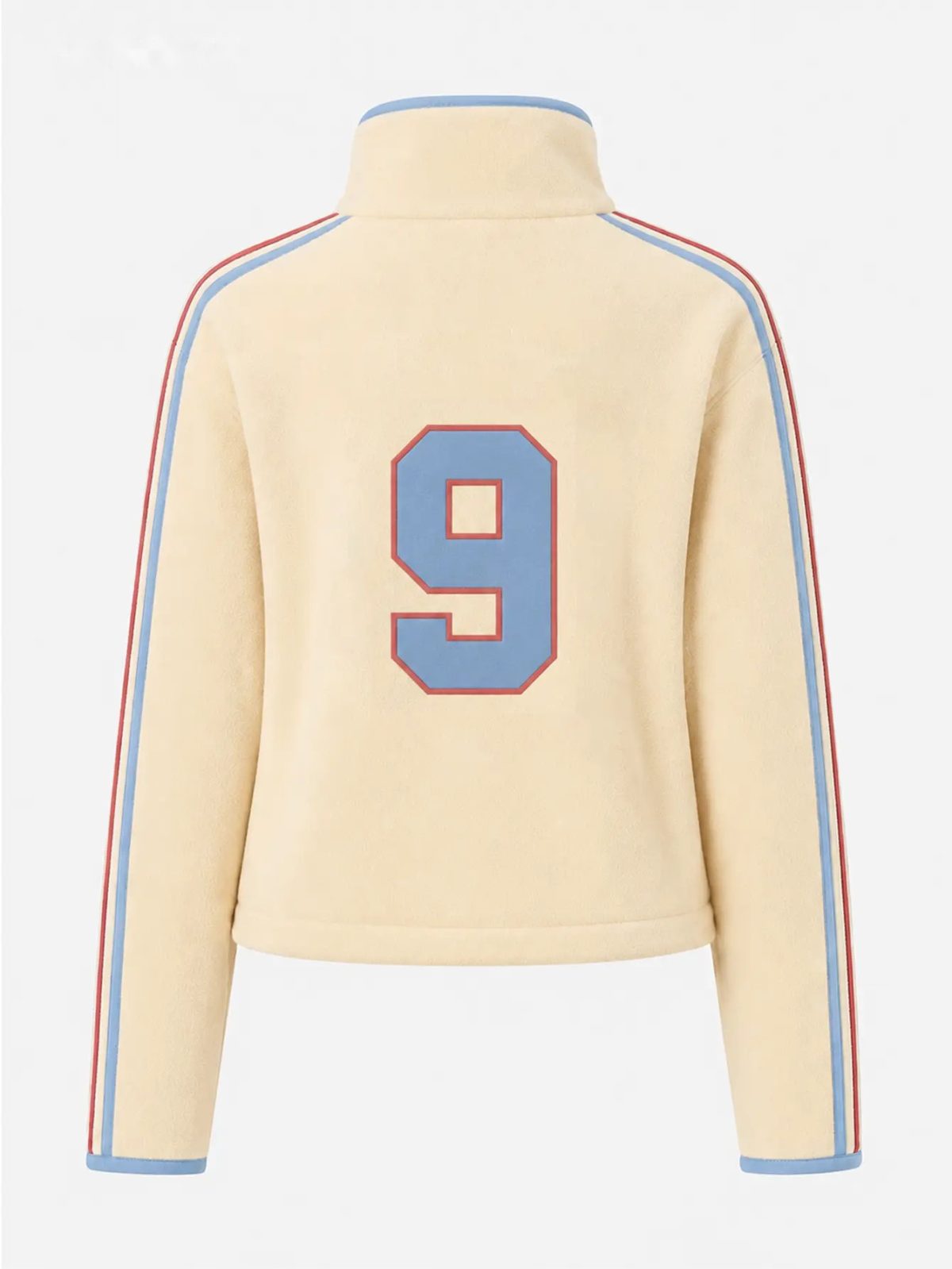 Chaqueta polar con cuello alto lisa · número 9