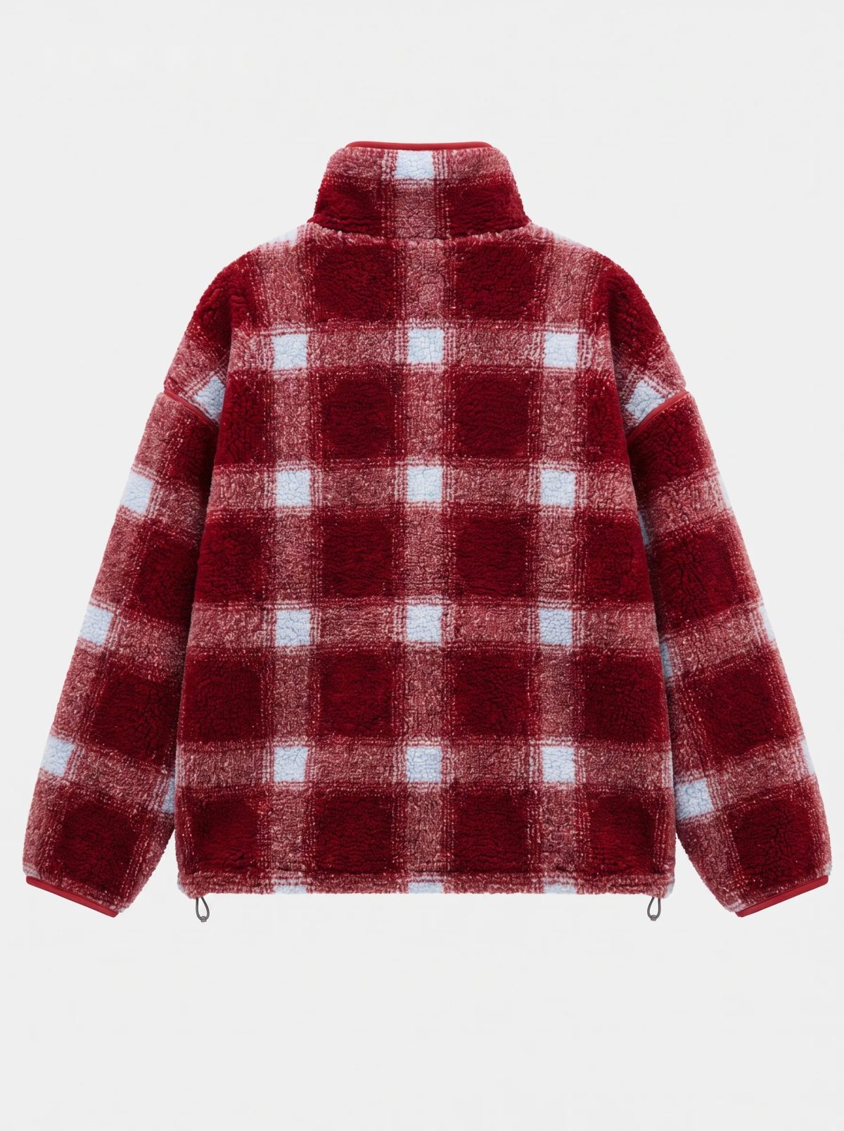 Chaqueta polar de cuadros búfalo rojos, imagen 3