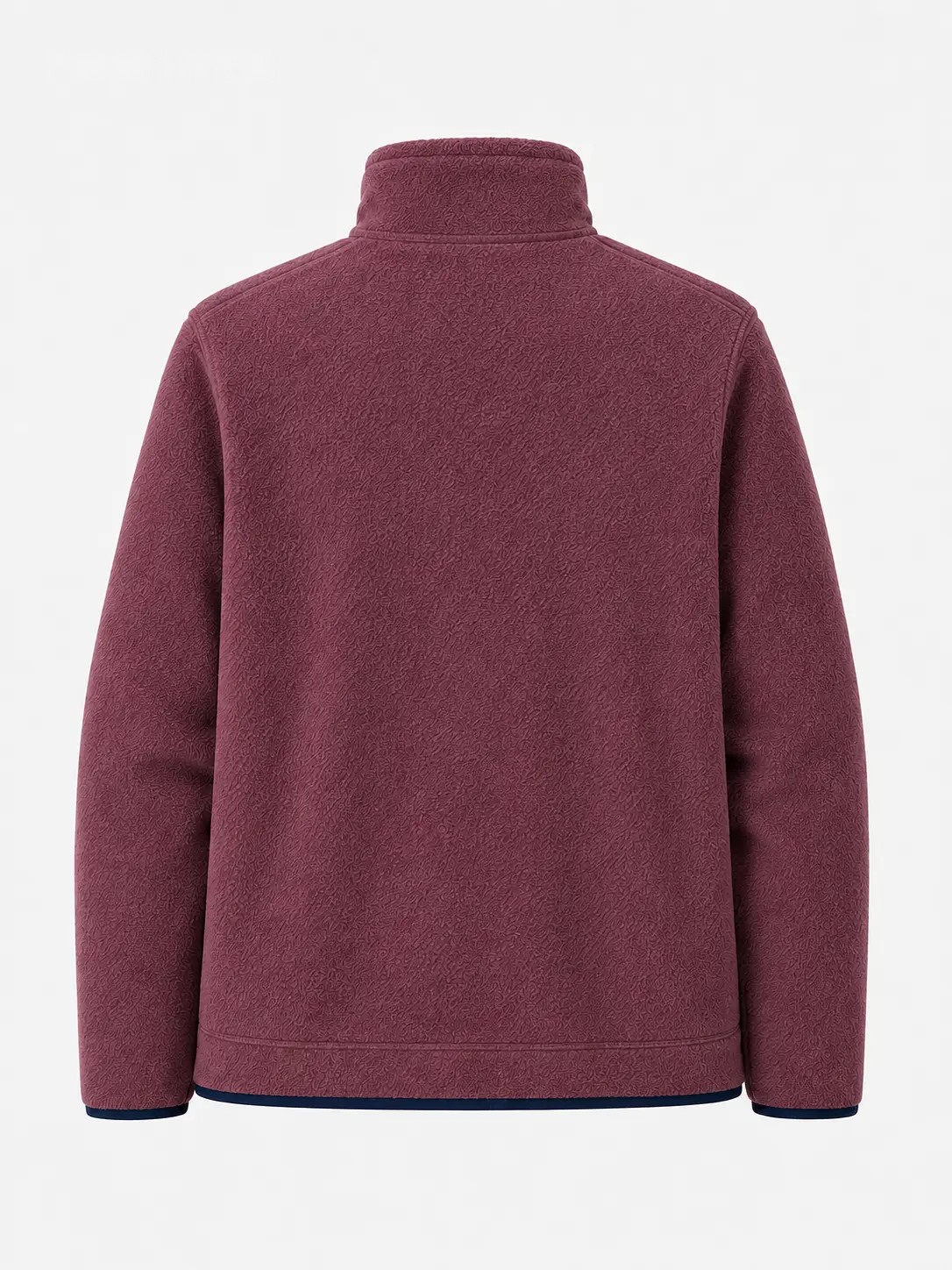 Red Bean Contrast-Panel Outdoor Fleece Jacket, image 3