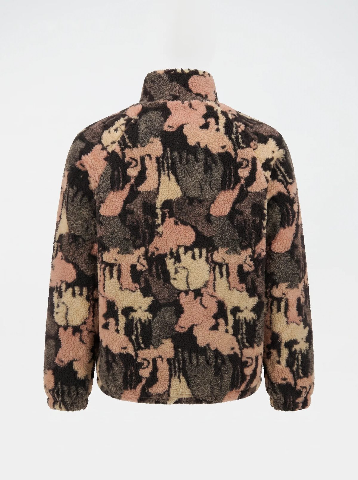 Abstract Camo Sherpa Fleece Jacket, image 3