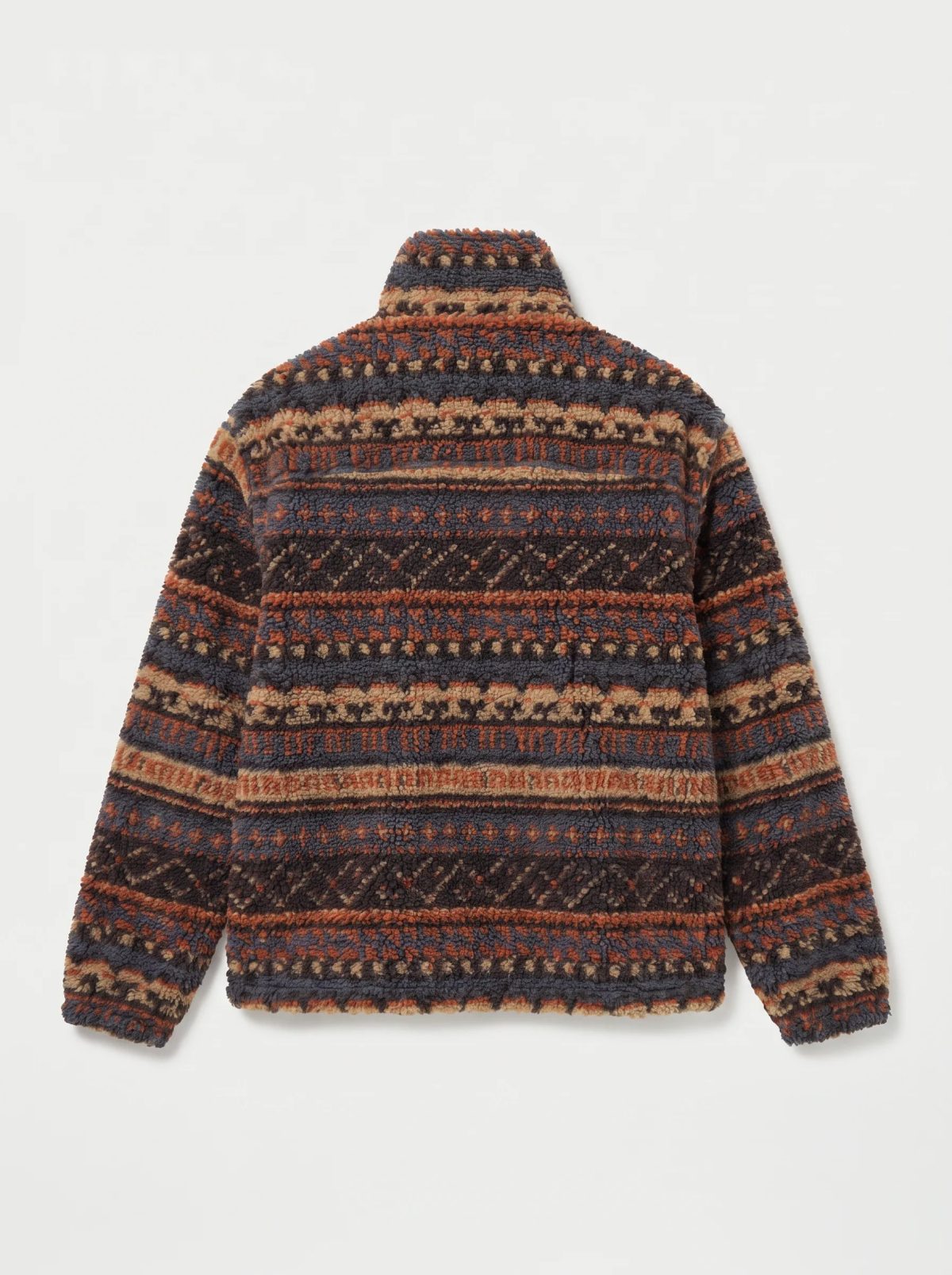 Chaqueta polar sherpa Fair Isle a rayas, imagen 3
