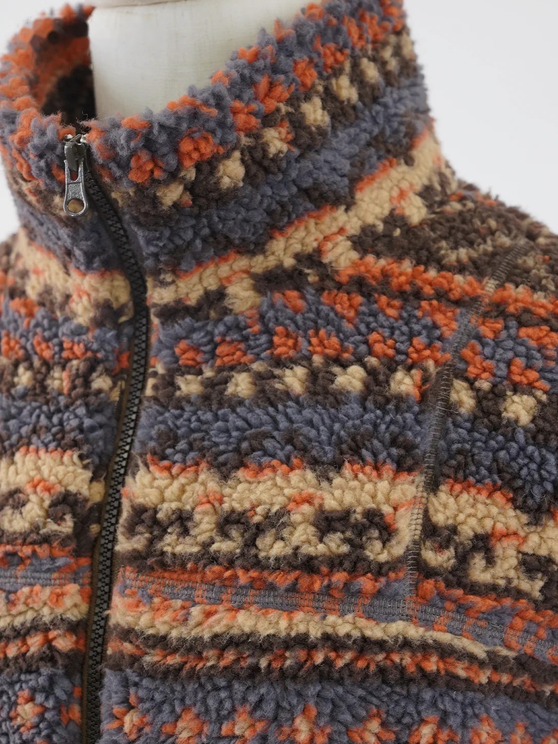 Chaqueta polar sherpa Fair Isle a rayas, imagen 5