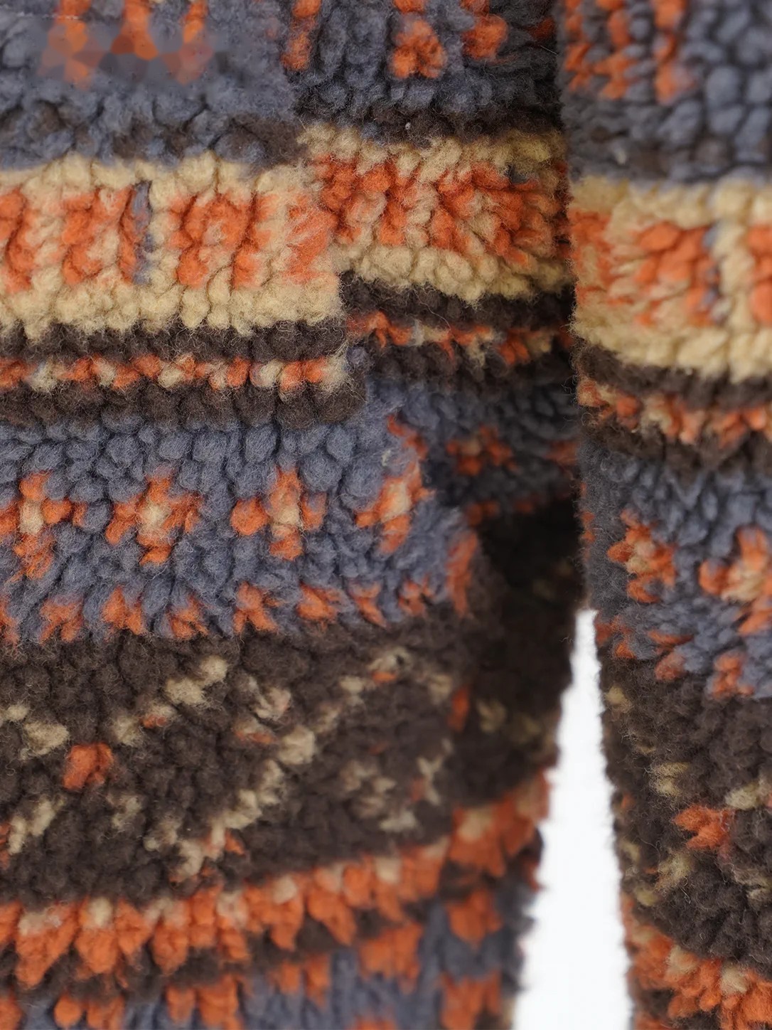 Chaqueta polar sherpa Fair Isle a rayas, imagen 6
