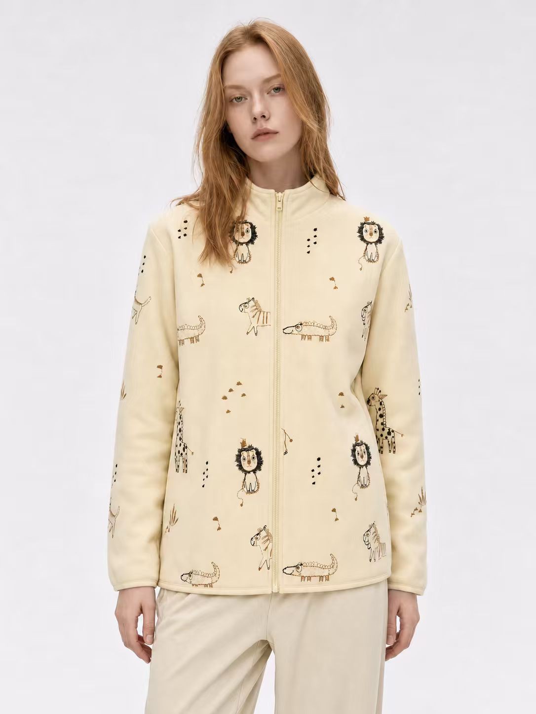 Chaqueta sherpa de pelo alto con cuello alto · tono I, imagen 2
