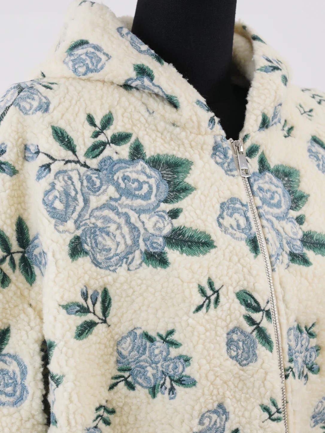Chaqueta sherpa de pelo alto con cuello alto · tono II, imagen 5