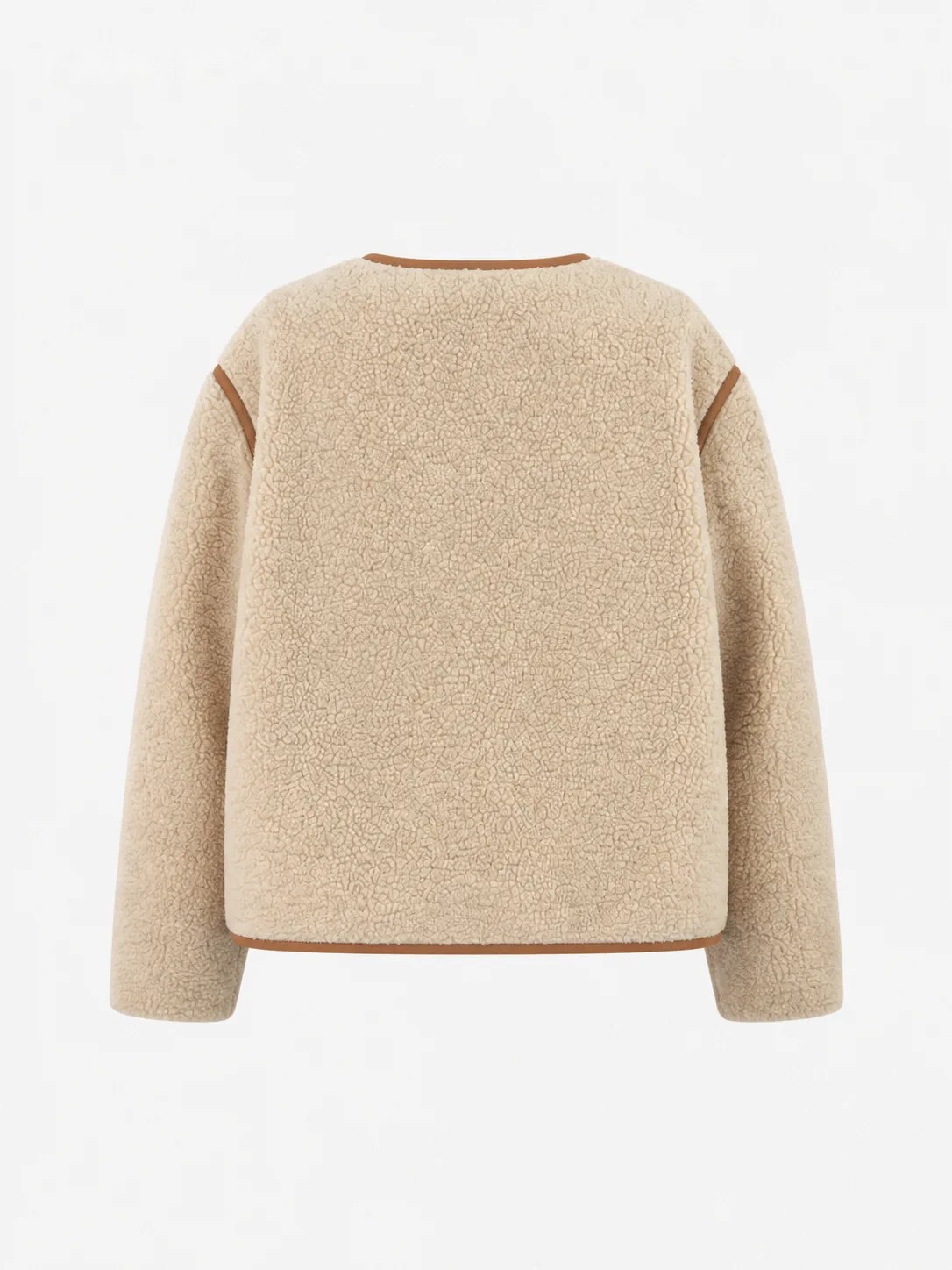 Chaqueta sherpa de pelo alto con cuello alto · tono III, imagen 3