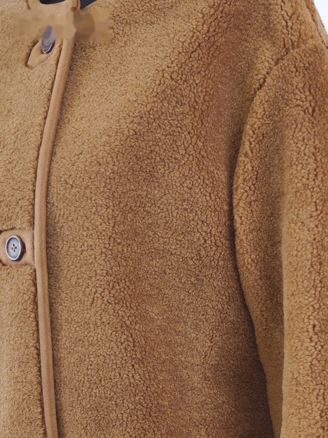 Chaqueta sherpa de pelo alto con cuello alto · tono IV, imagen 5