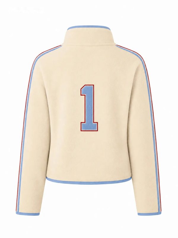 Jersey polar con cuello alto liso · número 1