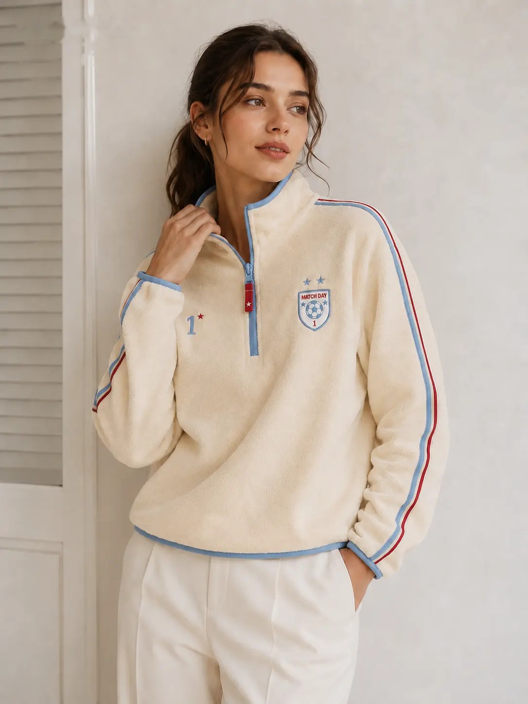 Jersey polar con cuello alto liso · número 1, imagen 2