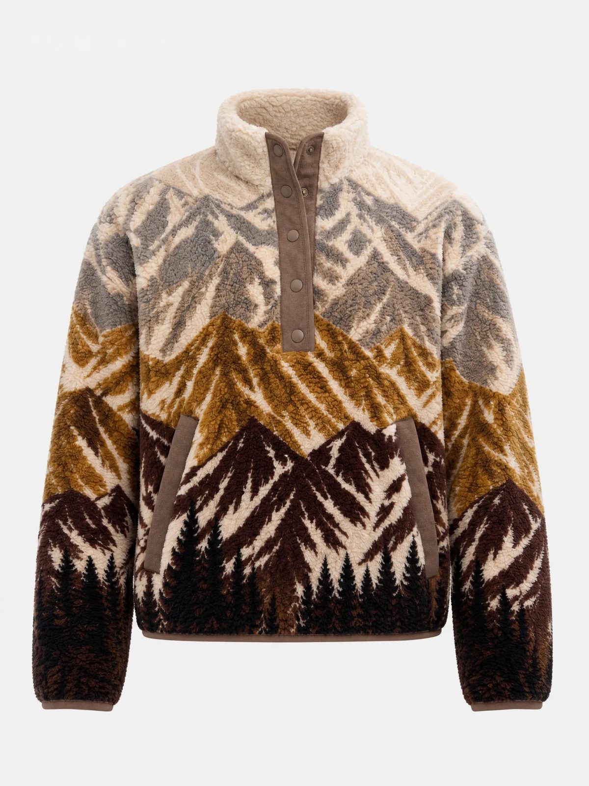 Earth Mountain Quarter-Zip Fleece Jumper