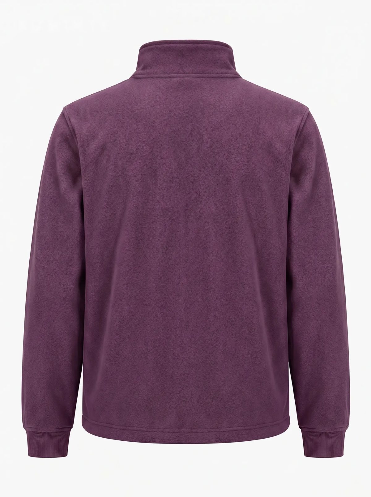 Sudadera polar de senderismo con cuello alto morada, imagen 3